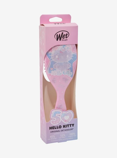 Say hello to less tangles with Hello Kitty! The Original Detangler gently loosens knots  on wet or dry hair  without pulling or snagging. This brush features a kawaii  pastel bubble design to celebrate Hello Kitty's 50th anniversary. Approx. 8 34" longPlasticDo not use with blow dryer; heat may damage bristlesImported Cat Stockings, Things I Need To Buy, Hello Kitty Accessories, Girls Tote, Wet Brush, Hello Kitty Christmas, Fun Crafts To Do, Happy Hair, Big Lots