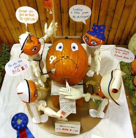 "Hands on care at The Big E Fair!" 1st place decorated pumpkin from 2003 by Mike Pietruska. The Big E Fair, Decorated Pumpkin, Pumkin Decoration, Creative Pumpkin Decorating, Scoop Ice Cream, Pumkin Carving, The Big E, Pumpkin Carving Contest, Pumpkin Decorating Contest