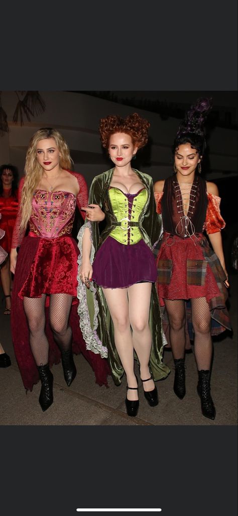 Hocus Picks Costume, Halloween Costumes Riverdale, Hocus Locus Make Up, Sarah From Hocus Pocus Costume, Sanderson Sisters Inspired Outfits, Hocus Pocus Sisters Costumes, Hocus Pocus Group Halloween Costumes, Hocus Pocus Mary Makeup, Hermanas Sanderson Disfraz