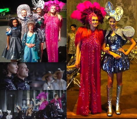 Tribute Parade Outfits, Hunger Games Parade Outfits, Hunger Games Capitol Fashion Aesthetic, Capitol Hunger Games, Hunger Games Halloween Costumes, Capitol Costumes Hunger Games, Hunger Games Tribute Parade, Capitol Fashion Hunger Games, Futuristic Fashion Women