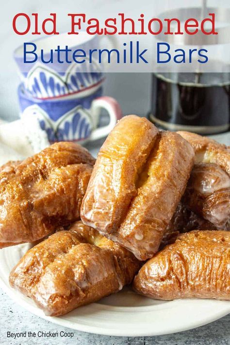 Homemade old fashioned donuts, or buttermilk bars are a fun treat to make at home! Delicious and perfect for breakfast or dessert! Old Fashion Buttermilk Donut Recipe, Buttermilk Bars Recipe, Buttermilk Bar Donut Recipe, Buttermilk Bars, Buttermilk Donut Recipe, Old Fashioned Donuts, Buttermilk Donuts, Chicken Tortillas, Homemade Donut