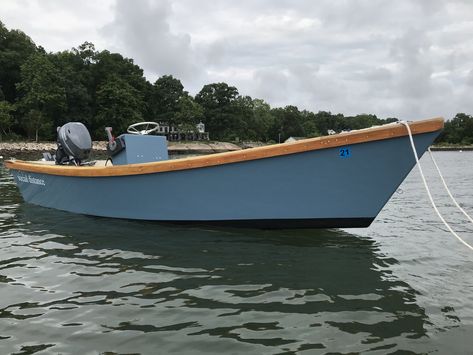 Skiff Scrapbook — Old Wharf Dory Skiff Boat, Trolling Motor Mount, Simple Boat, Deck Framing, Model Boat Plans, Plywood Projects, Truck Frames, Boston Whaler, Chasing Waterfalls