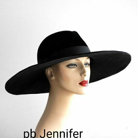 Jennifer Witch Fashion Aesthetic, Ladies Fedora Hat, Wide Brim Felt Hat, Dressy Hats, Fall Hat, Trending Hats, Flapper Hat, Fedora Hat Women, Women Hats Fashion