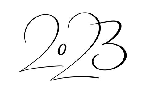 Hand drawn vector lettering calligraphy black number text 2023. Happy New Year greeting card. Vintage Christmas illustration design Vintage Christmas Illustration, Christmas Illustration Design, Happy New Year Greeting Card, 2023 Happy New Year, Theme Park Outfits, New Year Greeting Card, New Year Greeting, Lettering Calligraphy, Happy New Year Greetings