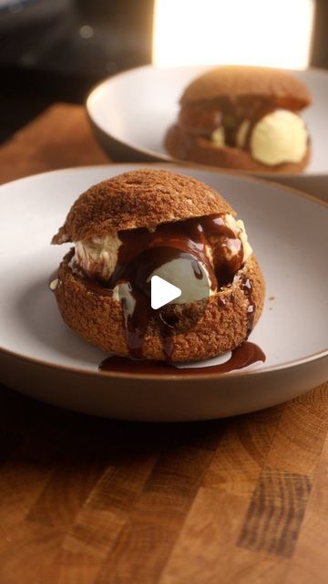 Profiteroles Recipe, Fruit Curd, Hot Chocolate Sauce, Profiterole, Choux Pastry, Sweet Recipes Desserts, Chocolate Sauce, I Promise You, Vanilla Ice