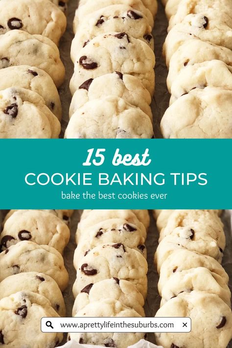 If you're looking for some tips, tricks and ideas for baking the best cookies, you're in the right spot! I'm sharing 15 Best Cookie Baking Tips, all easy, practical and make sense. You got this you cookie baker you! Butter Vs Shortening In Cookies, Baking Soda Vs Baking Powder In Cookies, Tips For Baking Cookies, Bake The Perfect Cookie, Cookie Comparison, Cookie Baking Tips, Cookie Tips, The Best Cookies, Best Cookies Ever