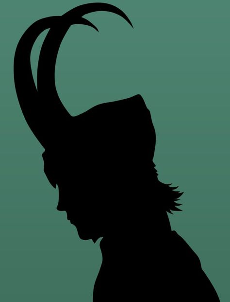 Loki Silhouette, Thor Villains, Loki Drawing, Marvel Paintings, Loki Fanart, Silhouette Stencil, Loki Marvel, Loki Thor, Loki Laufeyson