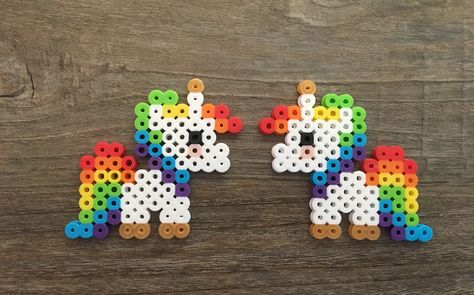 Perler Beads Unicorn Unicorn Beads Pattern, Unicorn Perler Beads, Perler Unicorn, Perler Beads Unicorn, Unicorn Perler Bead Pattern, Ironing Beads, Perler Beads Ideas, Perler Bead Mario, Cactus Terrarium