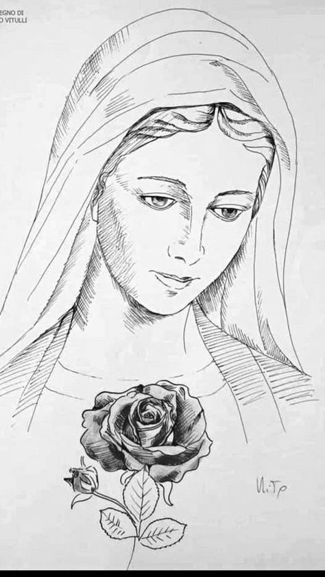 Orthodox Icon Drawing, Mother Mary Drawing Pencil, Women Anatomy Art, Saint Mary Drawing, Mother Mary Drawing Easy, Holy Mary Drawing, Virgin Mary Sketch, Mother Mary Drawing, Virgencita Drawing