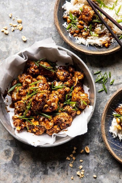 Kung Pao Cauliflower, Half Baked Harvest Recipes, Better Than Takeout, Harvest Recipes, Half Baked, Half Baked Harvest, Cauliflower Recipes, Meatless Meals, Kung Pao