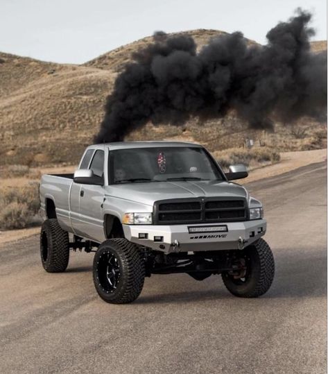 Lifted 2nd gen quad cab w/ Cummins 2nd Gen Dodge Cummins, 2nd Gen Cummins Flatbed, 2nd Gen Cummins, Cummins Diesel Trucks, 1st Gen Cummins, Dodge Cummins Diesel, Lifted Dodge, Rolling Coal, Dodge Diesel Trucks