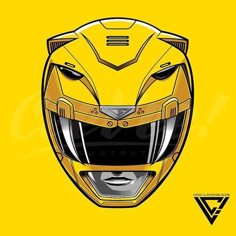 Power Rangers 1, Power Rangers Helmet, Yellow Ranger, Power Rangers Art, Animation Movie, Mighty Morphin Power Rangers, Power Ranger, Drawing People, Power Rangers