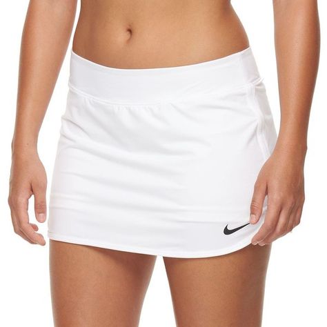 Women's Nike Pure Dri-FIT Tennis Skort, Size: M, White ($37) ❤ liked on Polyvore featuring activewear, activewear skirts, white, white skort, white golf skirt, white tennis skirt, nike and nike skort Tennis Skort Outfit, Nike Skort, Golf Girl, Exercise Clothes, Golf Attire Women, Cake Mini, White Tennis Skirt, White Skort, Skirts White