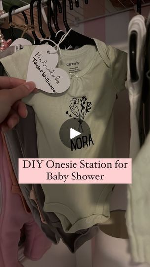 Design A Onesie Baby Shower Game, Cricut Onesie Ideas, Onesie Making Station, Baby Shower Cricut, Baby Shower Onesie Decorating, Onesie Decorating Station, Onesie Diy, Onesie Station, Cricut Baby Shower