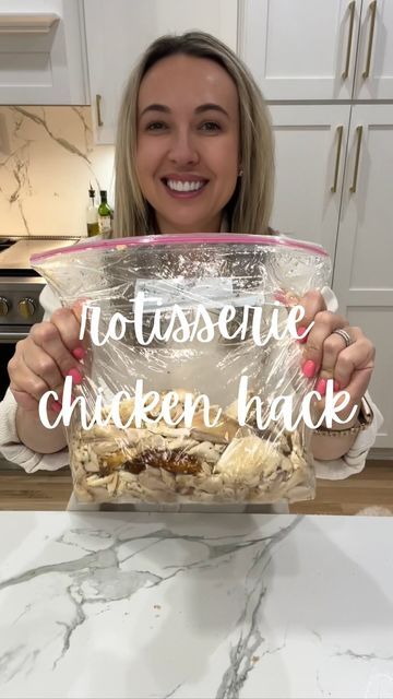 Freeze Rotisserie Chicken, Ideas For Rotisserie Chicken, Meal Prep Using Rotisserie Chicken, Shredded Rotisserie Chicken, How To Shred A Rotisserie Chicken, How To Shred Rotisserie Chicken, Meal Prep Rotisserie Chicken, Store Bought Rotisserie Chicken Recipes, Meal Prep With Rotisserie Chicken