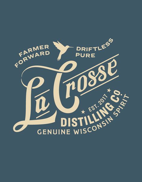 Whiskey Packaging Design, Western Branding, Spirits Packaging Design, Whiskey Packaging, La Crosse Wisconsin, Outdoor Logos, Trendy Logos, Initial Logo, La Crosse