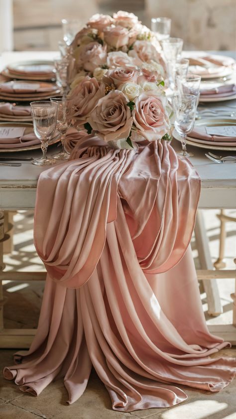 20 Pink Wedding Table Decorations for Elegant Themes Wedding Theme Ideas Pink, Champagne And Pink Wedding, Silk Peonies Arrangement, Wedding Table Decorations Pink, Blush Pink Wedding Theme, Pink Wedding Table, Rose Gold Candle, Peonies Centerpiece, Peony Arrangement