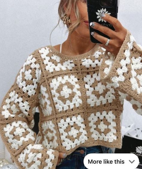 Free Crochet Patterns Everyday and Crafters on the Tedooo app! | I am in search of a pattern for a crop top granny square | Facebook Spring Outfits Teacher, Crochet Crop Top Pattern Free, Patchwork Outfit, Girls Night Outfit, Granny Square Sweater, Trendy Spring Outfits, Crop Top Pattern, Outfits Curvy, Mom Outfit