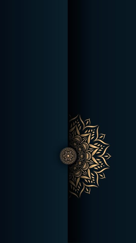 Dark Mandala Wallpaper, Islamic Aesthetic, Golden Mandala, Aesthetic Cover, Qhd Wallpaper, Mandala Wallpaper, Mandala Background, Cellphone Wallpaper Backgrounds, Dark Phone Wallpapers