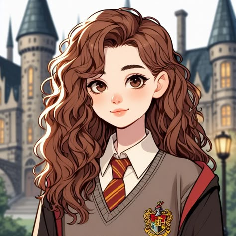 Harry Potter Characters Drawings, Hermione Granger Sketch, Hermione Anime, Hermione Drawing, Anime Clothing Ideas, Harry Potter Girl, Harry Potter Oc, Harry Potter Character, Harry Potter Fanart