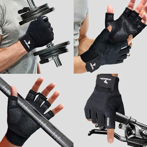 ATERCEL Workout Gloves for Men and Women, Exercise Gloves for Weight Lifting, Cycling, Gym, Training, Breathable and Snug fit Women Exercise, Bicycle Gloves, Hand Exercises, Gym Gloves, Gloves For Men, Lifting Straps, Workout Gloves, Motorcycle Gloves, Wrist Support