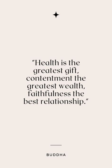 Health is the greatest gift, contentment the greatest wealth, faithfulness the best relationship. Inspirational Quotes For Women, Balanced Lifestyle, Women's Health, Best Relationship, Inspiring Quotes, Positive Mindset, Womens Health, Woman Quotes, Well Being