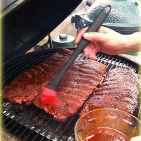 For the perfect Mopping Sauce, mix together the following: 6 ounces Pineapple Juice (one small can is 6 ounces) 6 ounces Apple Cider Vinegar 9 ounces Water 1/2 Cup "It's My Rub!" Smooth Blend Directions: Heat the mixture in a small boiler on low heat until well... #barbecue #bge #biggreenegg Mopping Sauce, Smoked Jerky, Mop Sauce, Bbq Recipes Ribs, Basting Sauce, How To Cook Ribs, Dry Rub Recipes, Barbecue Sauce Recipes, Bbq Menu