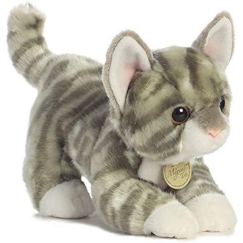 Gray Tabby Kitten, Grey Tabby, Gray Tabby, Tabby Kitten, Stuffed Animal, Aurora, Grey, Animals