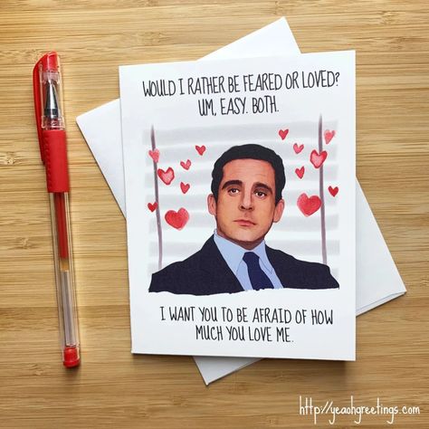 Office Valentines, Citation Saint Valentin, The Office Valentines, Valentines Day Sayings, Diy Anniversary Gifts For Him, Cards Anniversary, Diy Anniversary, Office Birthday, Valentines Day Cards