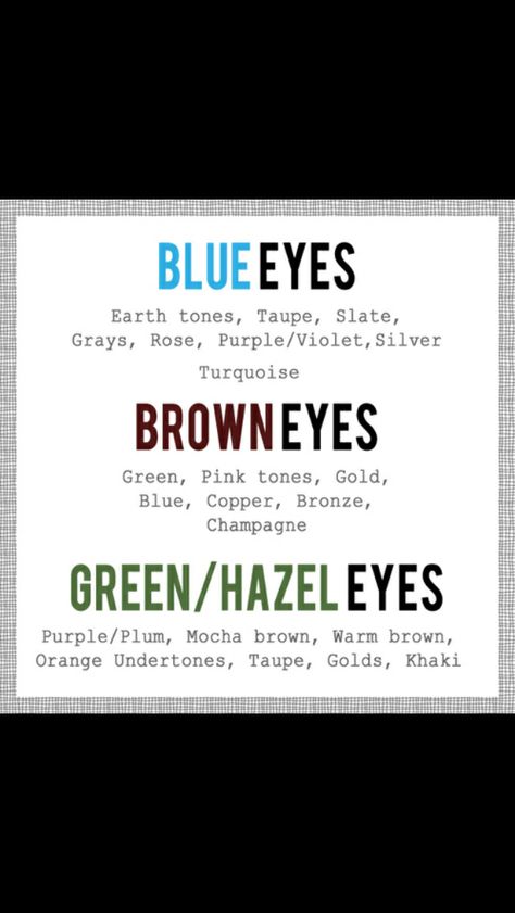 Makeup color vs eye color Mocha Brown, Hazel Eyes, Pink Tone, Warm Brown, Diy Makeup, Colorful Makeup, Brown Eyes, Silver Turquoise, Diy Beauty