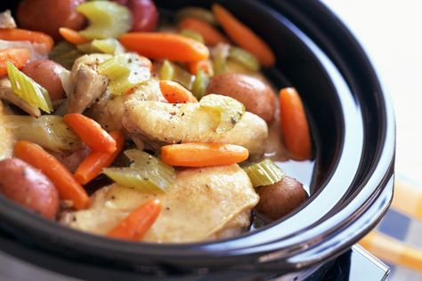 Melt in Your Mouth Low Fat Crock Pot Chicken and Vegetable Stew Crockpot Chicken And Vegetables, Slow Cooker Lemon Chicken, Cooking Frozen Chicken Breast, Chicken Vegetable Stew, Boiled Dinner, Low Fat Chicken, Cooking Frozen Chicken, Easy Slow Cooker Recipes, Frozen Chicken