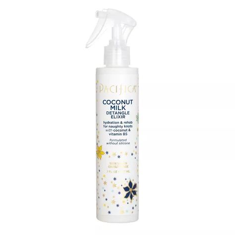 Pacifica Coconut Milk Leave On Detangling And Repair Spray - 7 Fl Oz : Target Spray Leave In Conditioner, Coconut Conditioner, Detangling Spray, Pacifica Beauty, Desired Reality, Detangler Spray, Clean Hair, Bath Products, Vitamin B5