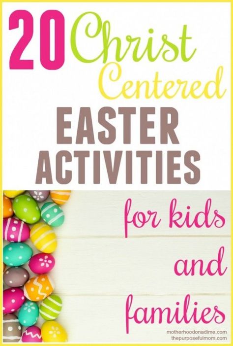 Christ centered Easter activities for kids and families Printable Easter Activities, Random Decor, Christ Centered Easter, Easter Games For Kids, Easter Party Games, Easter Festivities, Craft Easter, Resurrection Day, Easter Preschool