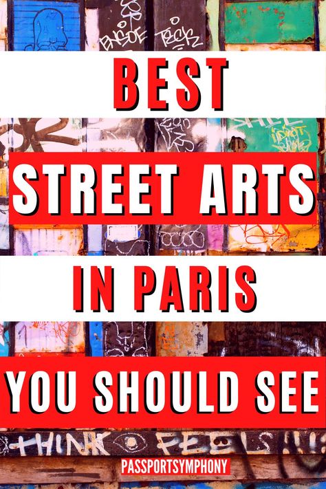 Are you planning to visit Paris when traveling to France? Check out our list of the best street art spots in Paris to add to your list of bucketlist places. From hidden gems to tourist hotspots, here are the best street art destinations in Paris! #streetart #paris #visitparis What To Wear In France, Italy Hidden Gems, Paris Scenery, France Attractions, What To Wear In Europe, Traveling To France, Famous Museums, Hippy Art, Things To Do In France