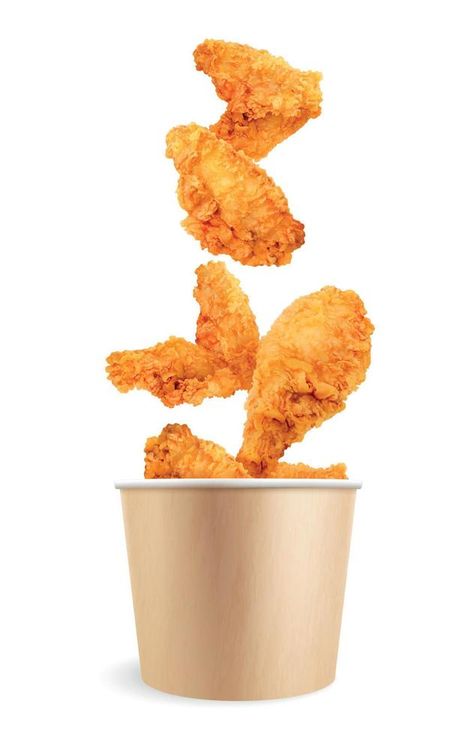 Chicken Wings Bucket Composition Chicken Bucket Design, Fried Chicken Bucket, Chicken Fast Food, Chicken Bucket, Crispy Chicken Burgers, Fast Chicken Recipes, Kfc Chicken, Pizza Design, Fried Chicken Wings