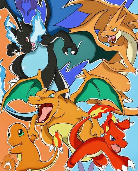 Pokemon Evolution Art, Charmander Evolution Art, Pokemon Charizard Wallpaper, Pokemon Cards Charizard, Charizard Evolution, Charmander Evolution, Charmeleon Pokemon, Charmander Charmeleon Charizard, Mega Evolution Pokemon