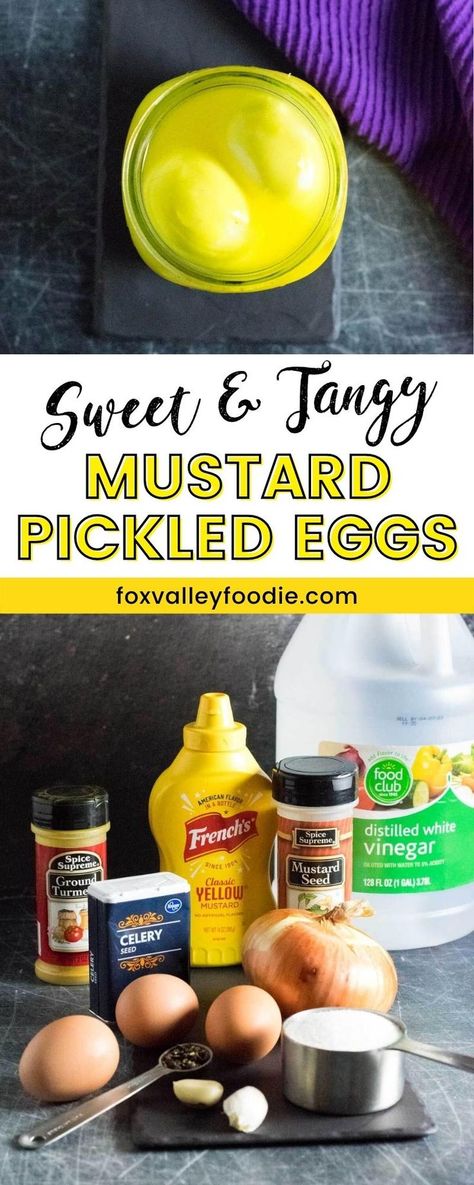 Refrigerator Mustard Pickles, Amish Mustard Pickled Eggs, Bread And Butter Pickled Eggs, Mustard Eggs Pickled, Southern Pickled Eggs, Picked Eggs Recipe, Sweet Pickled Eggs, Best Pickled Eggs Recipes, Buffalo Pickled Eggs Recipe