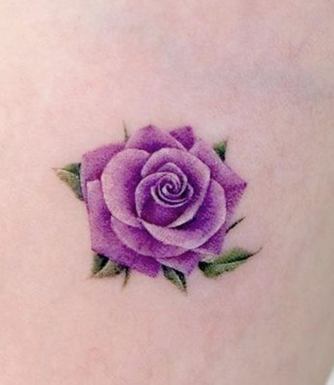 Rose And Lilac Tattoo, Diamond Tattoo Designs For Women, Purple Flower Tattoos For Women, Rose Tattoo Purple, Purple Roses Tattoo Design, Light Purple Rose Tattoo, Purple Rose Tattoo, Diamond Tattoo Designs, Purple Rose Tattoos