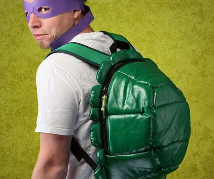 Disguise yourself as a giant crime fighting turtle with the Teenage Mutant Ninja Turtles shell backpack. Though you won’t gain any cool martial arts or sewer surfing skills, the backpack will provide you with valuable storage space for all your gear. Turtle power! Turtle Shell Backpack, Ninja Turtle Backpack, Ninja Turtle Shells, Turtle Backpack, Shell Backpack, Ninja Mask, Felt Mask, Think Geek, Turtle Shell