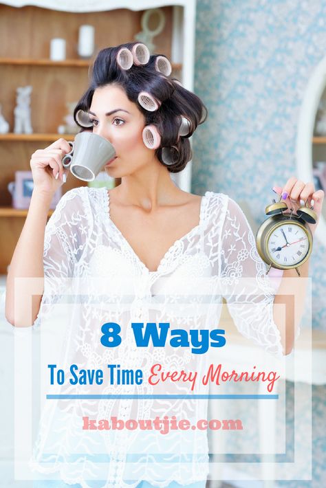 8 Ways To Save Time Every Morning    Mornings are usually when everyone is scrambling to get ready and out the door for work, for school or for meetings. There are often hold ups - here are some great ways to save time every morning so that you no longer have to rush and scramble to get out the door.    #guestpost #savetime #morningrush Get Ready For Work Mornings, Best Time To Wake Up In The Morning, Tips To Wake Up In The Morning, Best Ways To Wake Up In The Morning, Ways To Help You Wake Up In The Morning, Morning Routine For Moms Who Work, Get Ready For Work, Mommy Hacks, Pinterest Friends