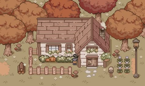 Pixel Art House, Pixel Building, How To Pixel Art, Top Down Game, Year In Pixels, Pixel Art Background, Pixel Art Tutorial, Pix Art, Pixel Art Games