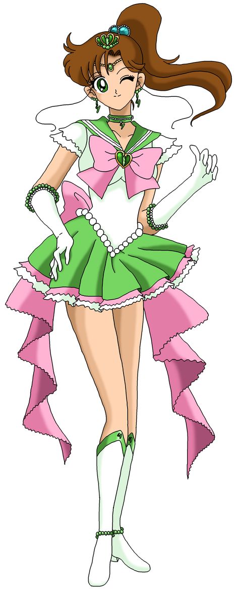 Princess Sailor Jupiter by nads6969 on DeviantArt Sailor Jupiter Cosplay, Sailor Moons, Sailer Moon, Sailor Guardians, Makoto Kino, Sailor Princess, Sailor Moon Girls, Arte Sailor Moon, Manga Pfp