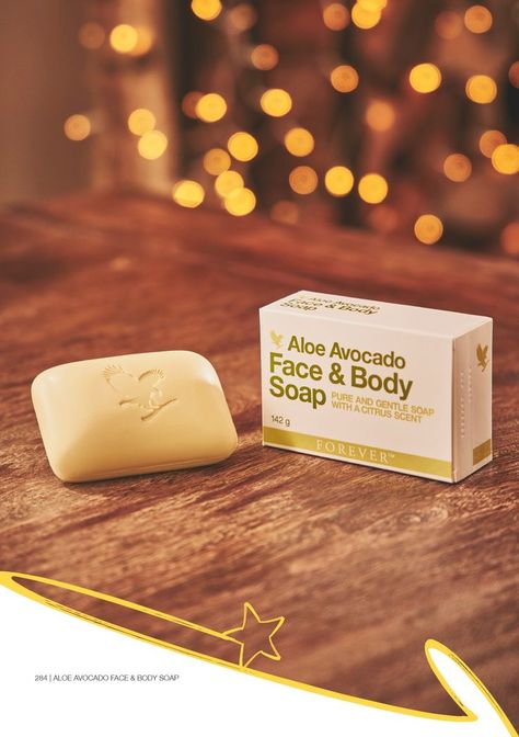 Aloe Avocado face and body soap smoothes, nourishes and moisturises without irritation, even for those with sensitive skin! #forallskintypes #nourishes Forever Bright Toothgel, Jojoba Shampoo, Business Instagram Ideas, Aloe Lips, Be Faithful, Forever Products, Forever Business, Forever Aloe, Face Soap