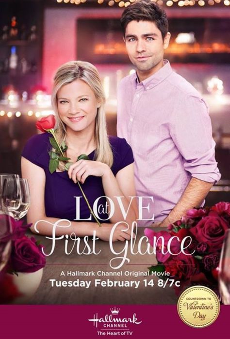 Love at First Glance Drama Films, Tam Film, Valentines Movies, Jonathan Bennett, Christmas Movies On Tv, Family Christmas Movies, Amy Smart, Lifetime Movies, Hallmark Christmas Movies