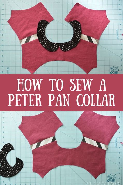 How to Sew a Peter Pan Collar Collar Sewing, Peter Pan Dress, Peter Pan Collars, Bodice Pattern, Sewing 101, Technology Fashion, Collar Pattern, Pattern Dress, The Crazy