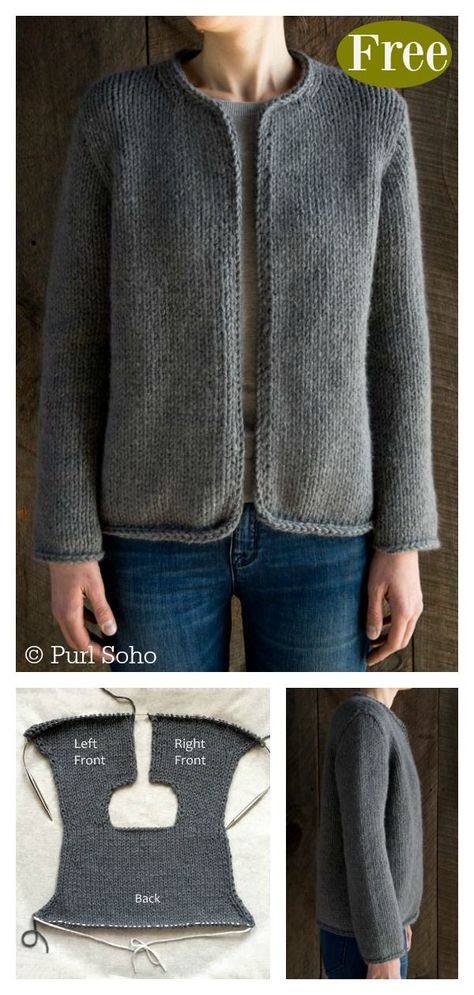 Knitting Machine Patterns, Hat Knitting, Classic Jacket, Crochet Jacket, Sweater Knitting Patterns, Cardigan Pattern, Beautiful Knitting, Free Knitting Pattern, Pattern Sweater