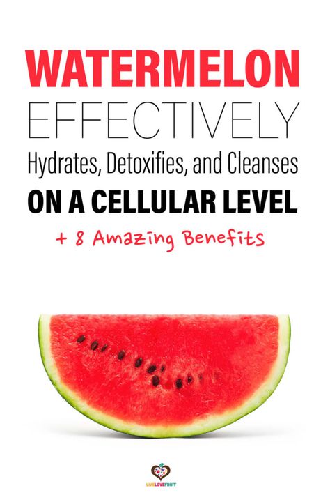 Watermelon on white background with text - watermelon effectively hydrates, detoxifies, and cleanses on a cellular level + 8 amazing benefits How To Clear Sinuses, Watermelon Health Benefits, Watermelon Benefits, Fruit Health Benefits, Fruit Benefits, Level 8, Healthy Grocery List, Cellular Level, Thyroid Health