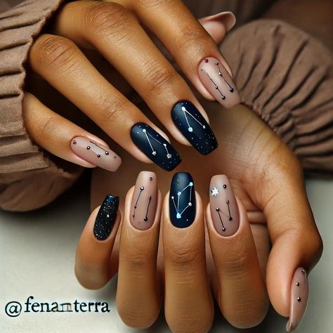 Astronomy Nails, Mail Inspiration, Solar Nails, Inspiration Art, Pretty And Cute, My Favorite Things, Nails Nailart, Nail Inspo, Hair And Nails