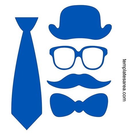 Mustache, Hat, Glasses and Bow Tie SVG Cut File Men's Day, Svg Free Files, Free Svg, Svg Cuts, Svg Design, Vector Design, Bow Tie, Father's Day, Collage