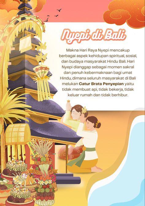 Poster hari raya nyepi Poster Hari Raya, Hari Raya Nyepi, Hari Raya, Flyer Design, Bali, Collage, Canvas, Pins, Quick Saves